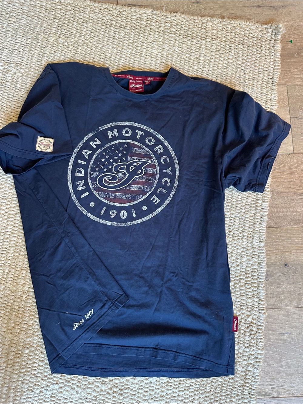 Indian Motorcycle Men's Navy Short-Sleeve Logo Tee